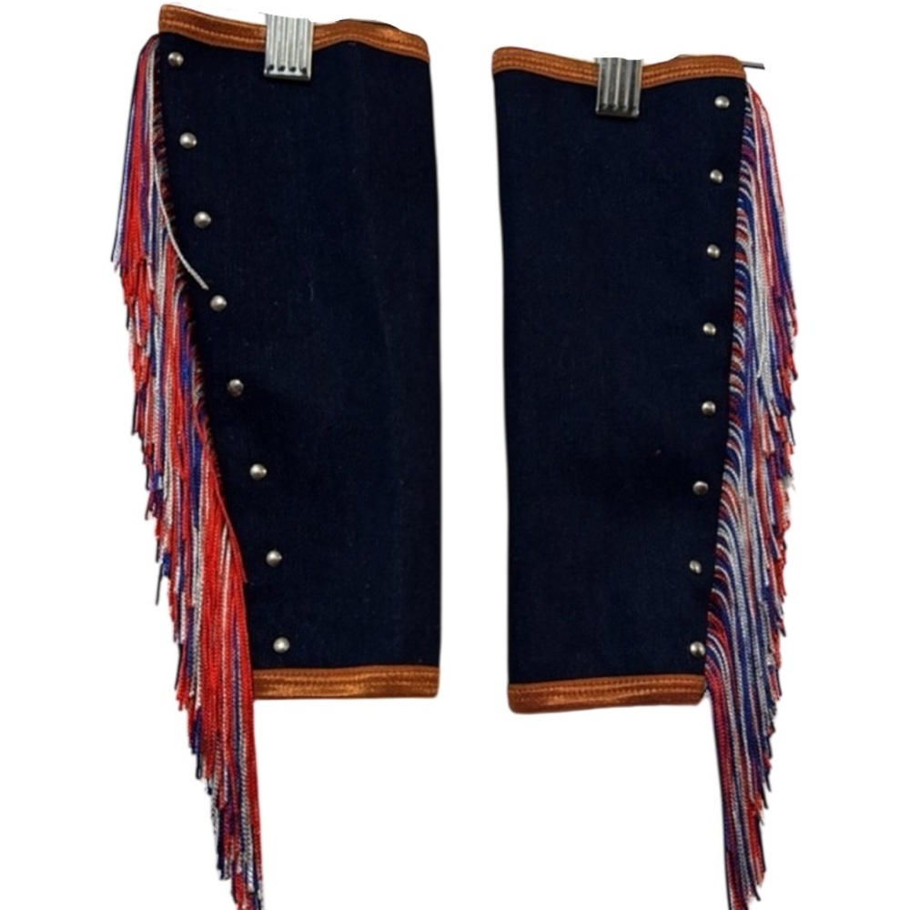 Dolls Kill Tricks n Treatz NWT 6 piece Cowboy Rodeo Fringe Chaps set nWT M - Picture 4 of 9